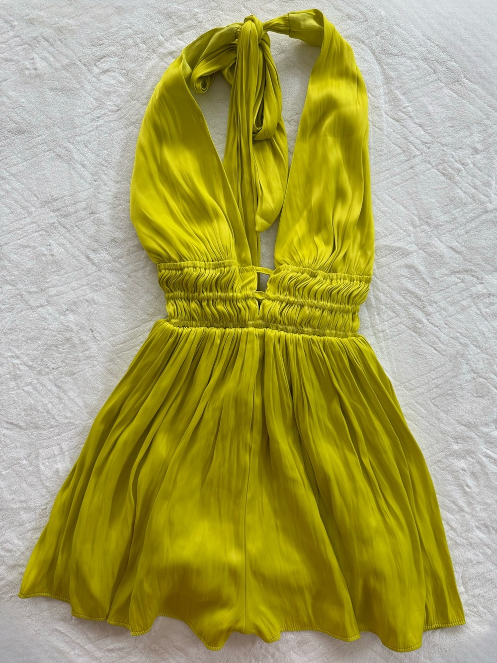 Halter Romper with Open Back and Elastic Waistband